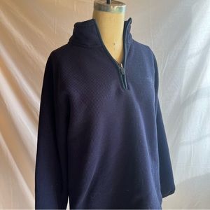 North face blue quarter zip